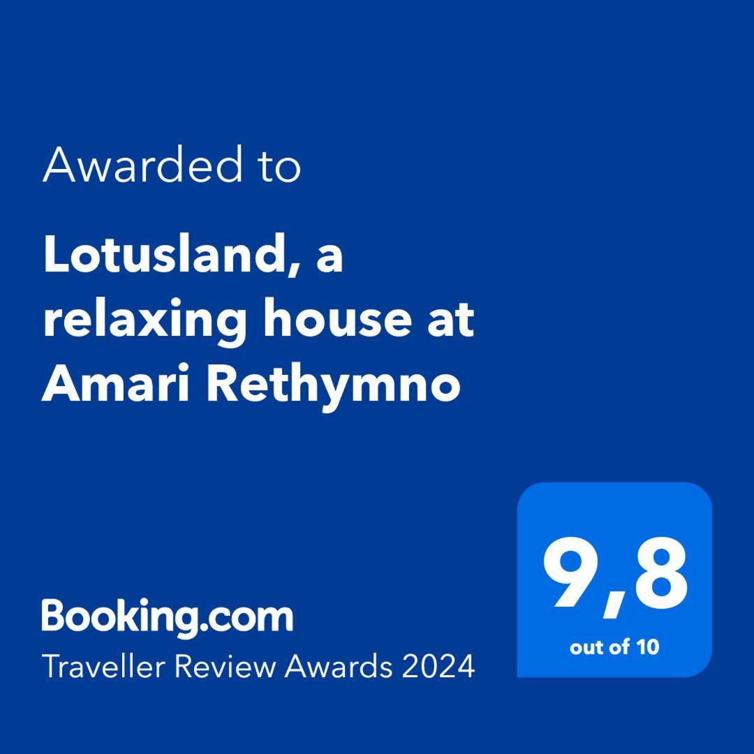הוילה Agia Fotini  Lotusland, A Relaxing House At Amari Rethymno מראה חיצוני תמונה